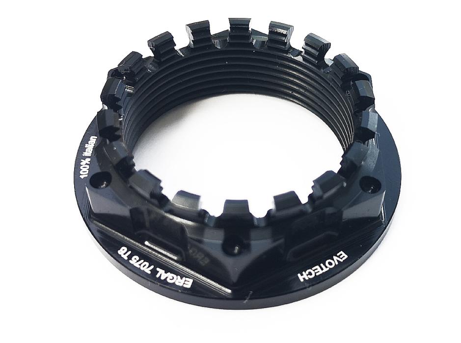 Hinterachsmutter aus Duraluminium für KTM 1290 - EVOTECH S.R.L - SCHWARZ - Links